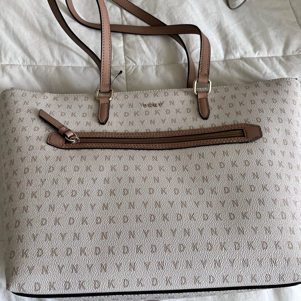 DKNY logo printed top handle bag- Brand New with tag